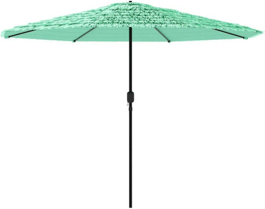 Runder Metall-Garten- und Terrassen-Sonnenschirm Grüne F2.48xY2.48m
