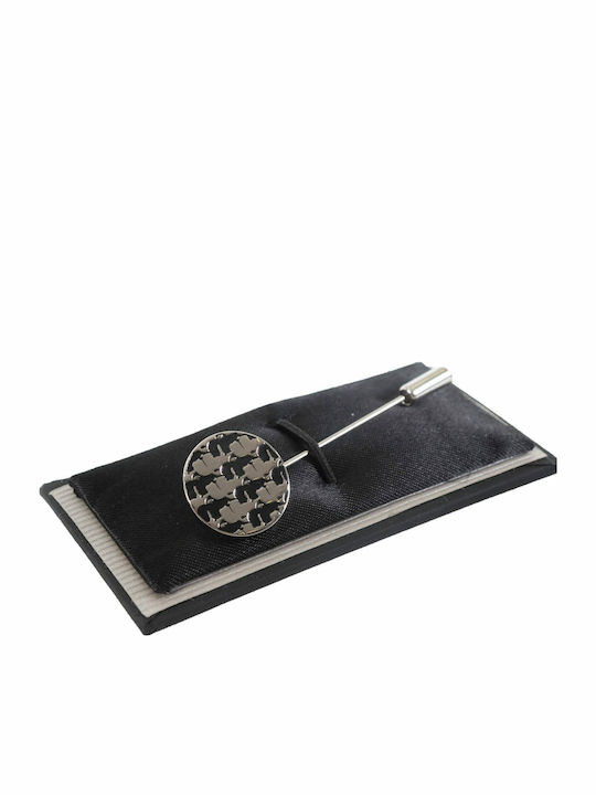 Karl Lagerfeld Metallic Tie Clip Black