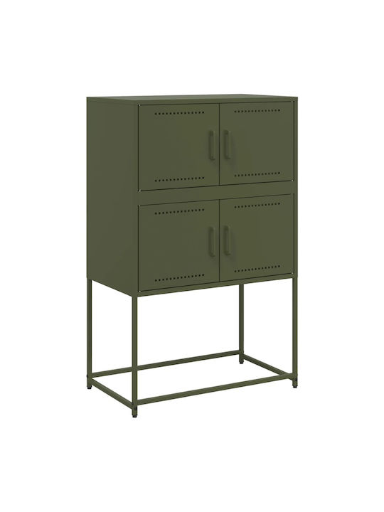 Cabinet de Birou Metalic Green olive oil 68.5x38.5x107cm