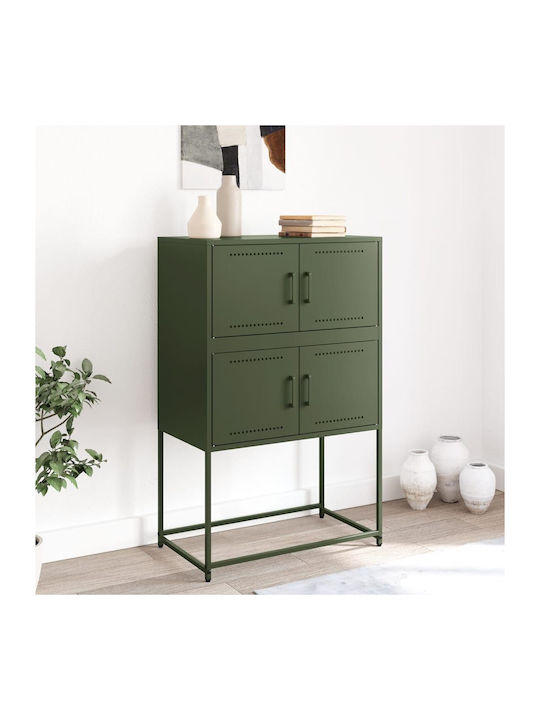 Cabinet de Birou Metalic Green olive oil 68.5x38.5x107cm