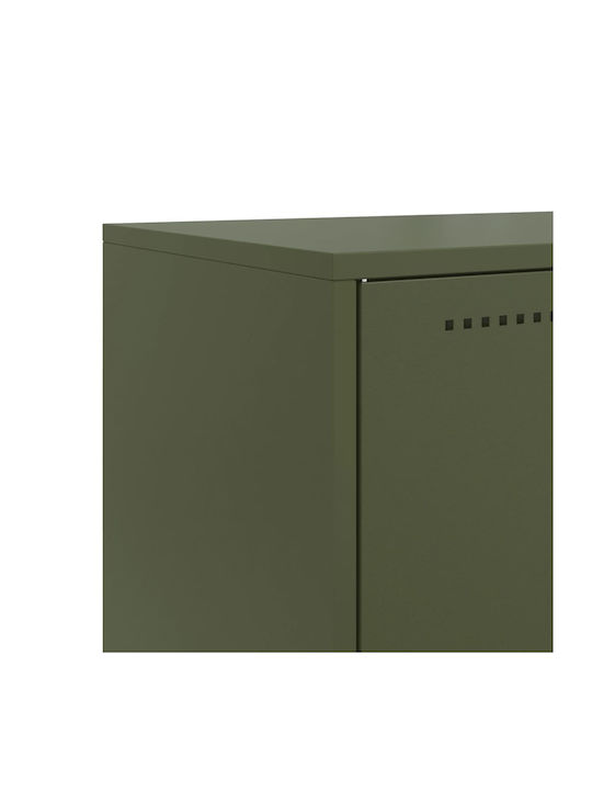Cabinet de Birou Metalic Green olive oil 68.5x38.5x107cm