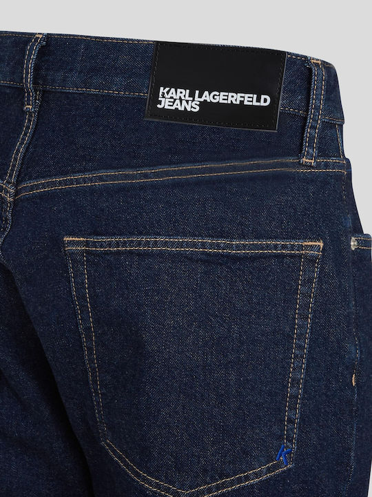 Karl Lagerfeld Pantaloni de Bărbați din Jean în Linie Tapered Blue