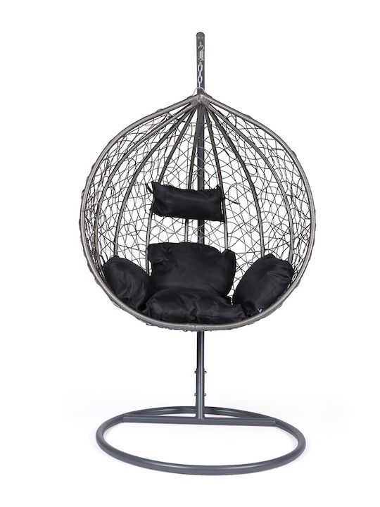 Esta Φωλιά με Βάση Rattan 107x103x200cm Γκρι Esta Φωλιά με Βάση Rattan 107x103x200cm Γκρι