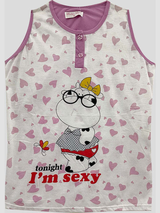Ustyle Set Pijamale Dama Bumbac De Vară