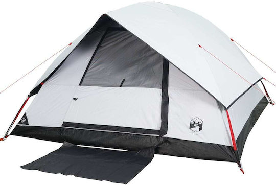 vidaXL Σκηνή Camping Λευκή για 6 Άτομα 305x305x183εκ.
