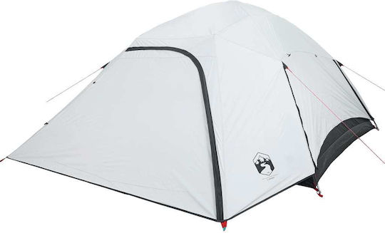 vidaXL Σκηνή Camping Igloo Λευκή για 6 Άτομα 335x396x178εκ.
