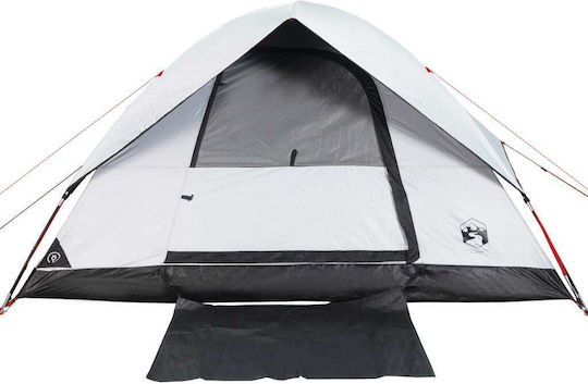 vidaXL Σκηνή Camping Λευκή για 6 Άτομα 305x305x183εκ.