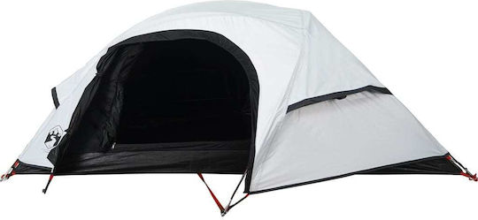 vidaXL Camping Tent Igloo Mountaineering White with Double Cloth for 1 Person Waterproof 230x140x83cm