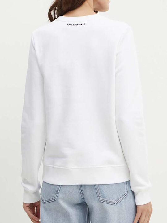 Karl Lagerfeld Ikonik 2.0 230w1803 Women's Sweatshirt White