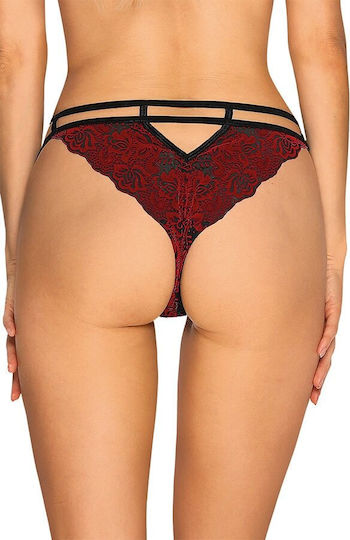Obsessive Sugestina Damen Sexy String Rot
