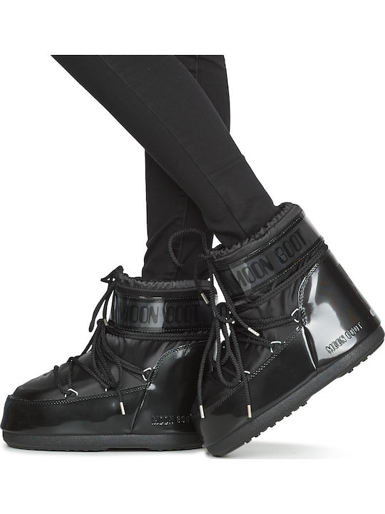 Icon Low Damenstiefel mit Gummizug Schwarz