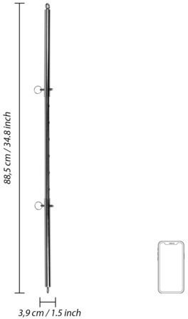 Shots Immobilization Bar in Silver Color