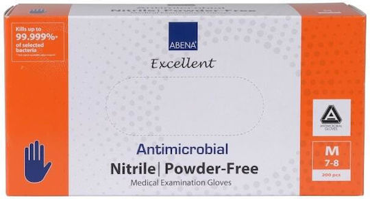 Abena Excellent Handschuhe Nitril Puderfrei in Blau Farbe 200Stück