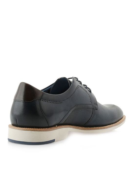 Men's Leather Casual Shoes Blue
