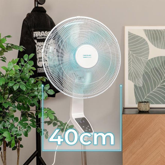 Cecotec Energysilence 620 Pedestal Fan 50W 40cm Diameter With Remote Control White
