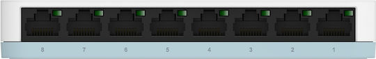 D-Link DGS-1008D Unmanaged L2 Switch με 8 Θύρες Gigabit (1Gbps) Ethernet