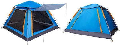 Campingzelt Iglu Blau für 4 Personen 240x240cm.