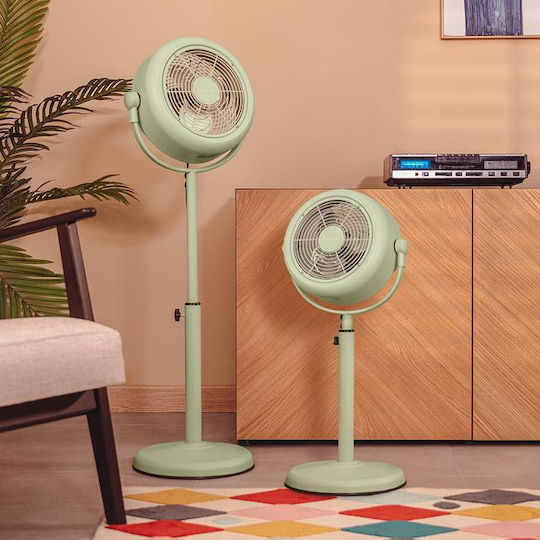 Cecotec Energysilence 250 Classicstyle Ανεμιστήρας Ορθοστάτης 25W Διαμέτρου 25cm Πράσινος