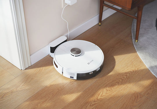 Ezviz Robot Vacuum Cleaner for Sweeping & Mopping with Mapping and Wi-Fi White