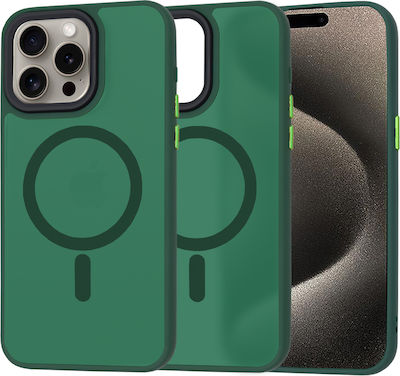 Techsuit Back Cover Plastic / Silicone Green (iPhone 15 Pro Max)