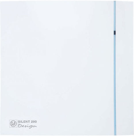 S&P Silent 200 Chz De perete Ventilator de Baie 100mm Alb