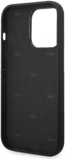 Lacoste Head Crocodile Задна корица Силикон Черен (iPhone 14 Pro Max)