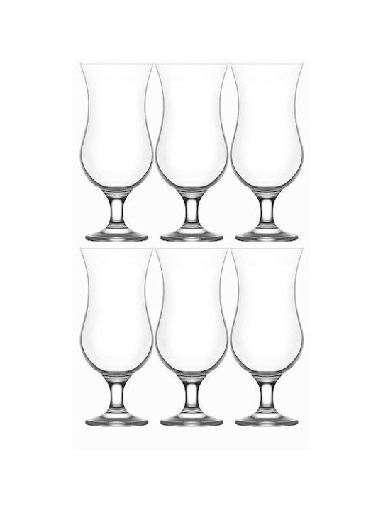 Gurallar Fiesta Set of Glasses Cocktail/Drinking made of Glass Stemmed 460ml 6pcs