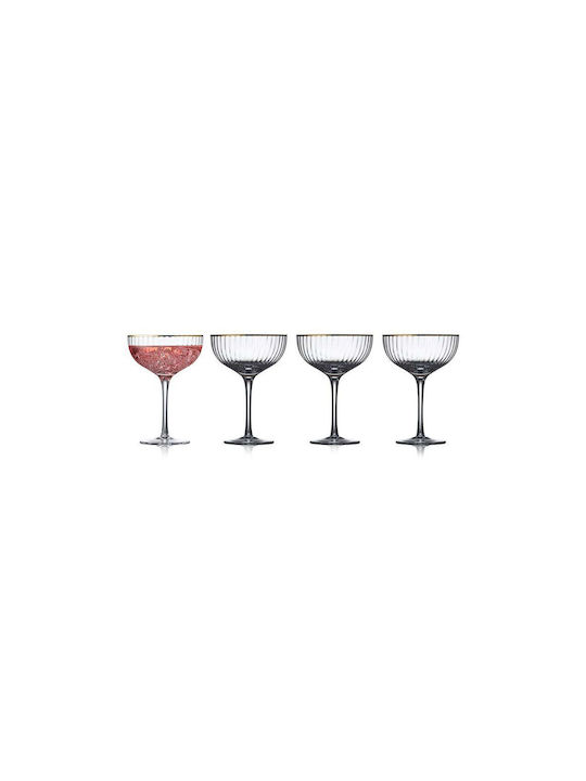 Lyngby Glas Set Gläser Cocktail/Trinken aus Glas Mit Stiel 310ml 4Stück