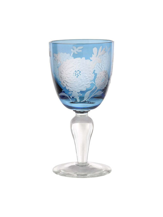 Pols Potten Peony Set de Pahare pentru Vin Alb din Sticlă Fără Colțuri 250ml 6buc