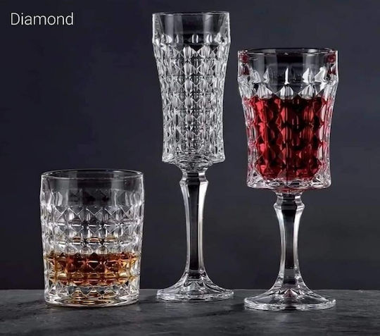 Diamond Ποτήρι από Κρύσταλλο Κολωνάτο 200ml