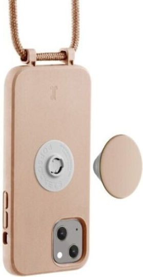 Just Elegance PopGrip Back Cover Silicone Beige (iPhone 13)