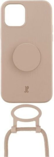 Just Elegance PopGrip Back Cover Silicone Beige (iPhone 14)