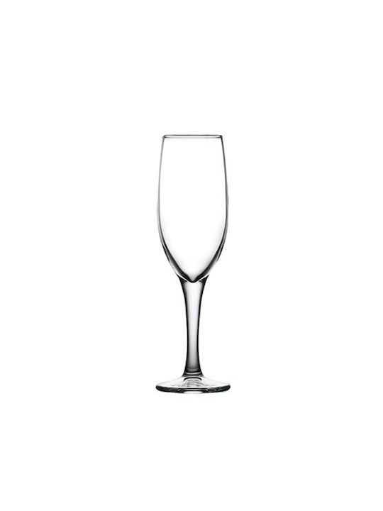 Espiel Moda Flute Set of Glasses Champagne made of Glass Stemmed 165ml 6pcs