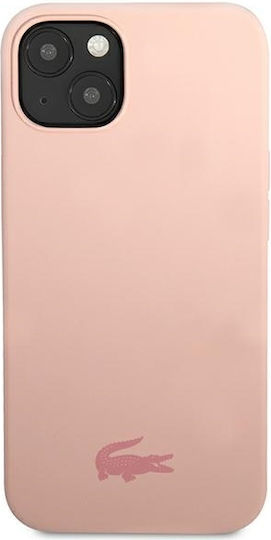 Lacoste Silicone Silicone Umschlag Rückseite Silikon Rosa (iPhone 13 Mini)