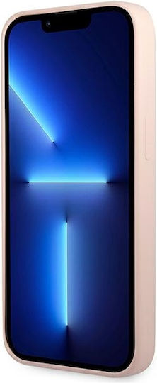 Lacoste Silicone Silicone Umschlag Rückseite Silikon Rosa (iPhone 13 Mini)