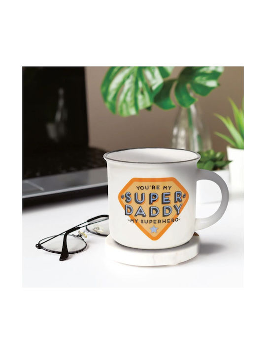 Legami Milano Cup-Puccino Super Daddy Mug Ceramic White 350ml