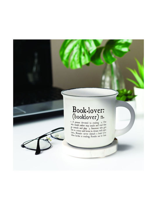 Legami Milano Booklover Κούπα από Πορσελάνη Λευκή 350ml