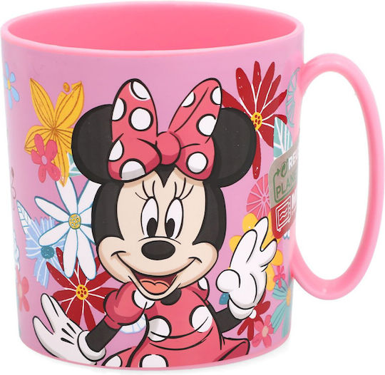 Stor Minnie Mouse Spring Look Becher Kunststoff Rosa 350ml