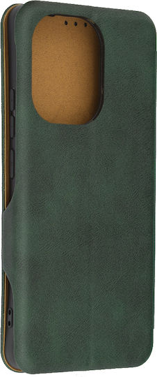 Techsuit Wallet Synthetic Leather / Silicone Green (Redmi Note 13 4G)
