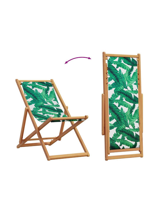 Deckchairs Wooden Green 62x112x87cm