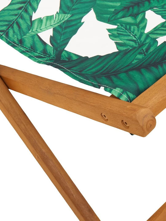 Deckchairs Wooden Green 62x112x87cm