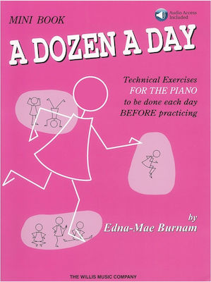 Hal Leonard A Dozen a Day Mini Book - Book/Audio Edna Mae Burnam Learning Method for Piano