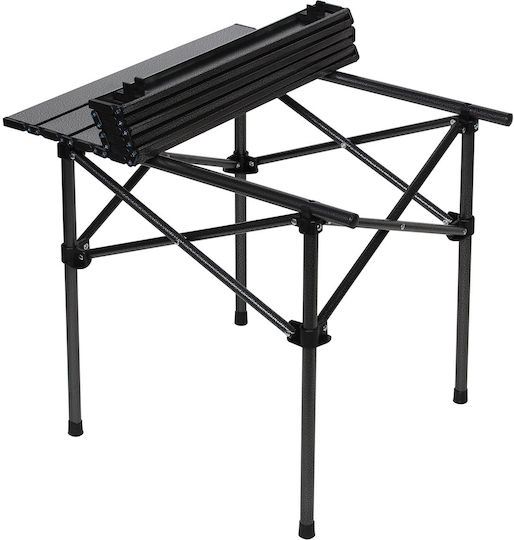 Keskor Τραπέζι Μεταλλικό για Camping Πτυσσόμενο 53x50x50cm Μαύρο