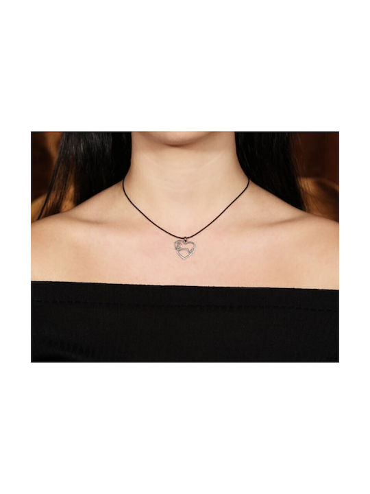 Theodora's Jewellery Necklace with design Heart from Silver