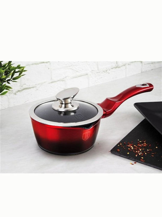 Berlinger Haus Metallic Line Σετ Μαγειρικά Σκεύη από Αλουμίνιο Burgundy Collection με Επίστρωση από Πέτρα 15τμχ