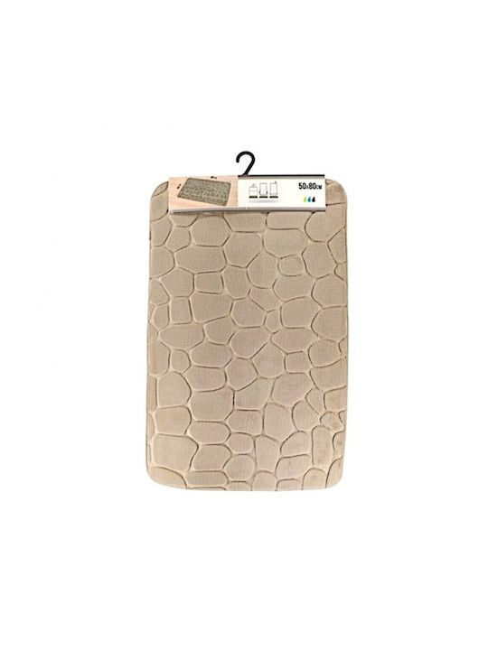 Evideco Bath Mat Cotton 7718N165 Taupe 50x80cm