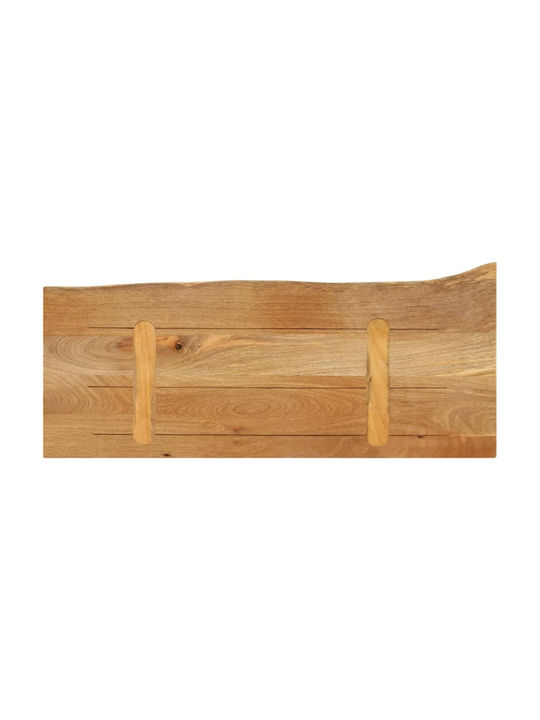 vidaXL Rectangular Table Surface made of Solid Wood Mango 70x30x2.5cm 370429 1pcs