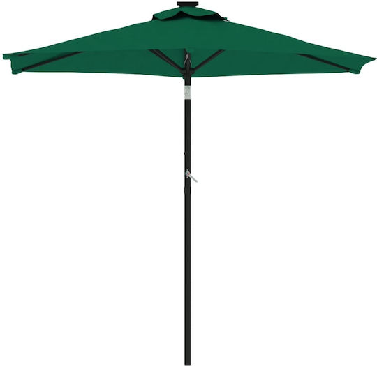 Umbrelă Rotundă Metalică Verde Φ2.12xÎ2.12m