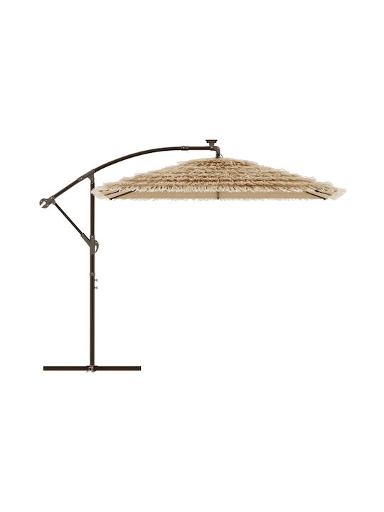 Hanging Circular Metal Brown Parasol F2.38xH2.38m