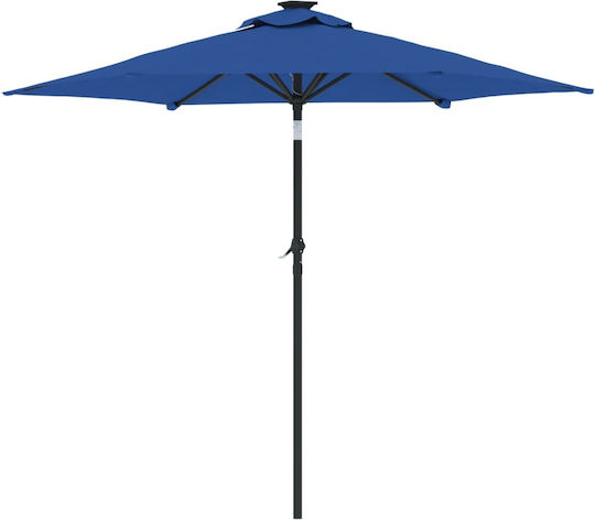 Garten- und Terrassen-Sonnenschirm Rundschreiben Metall Blau F2.12xY2.12m